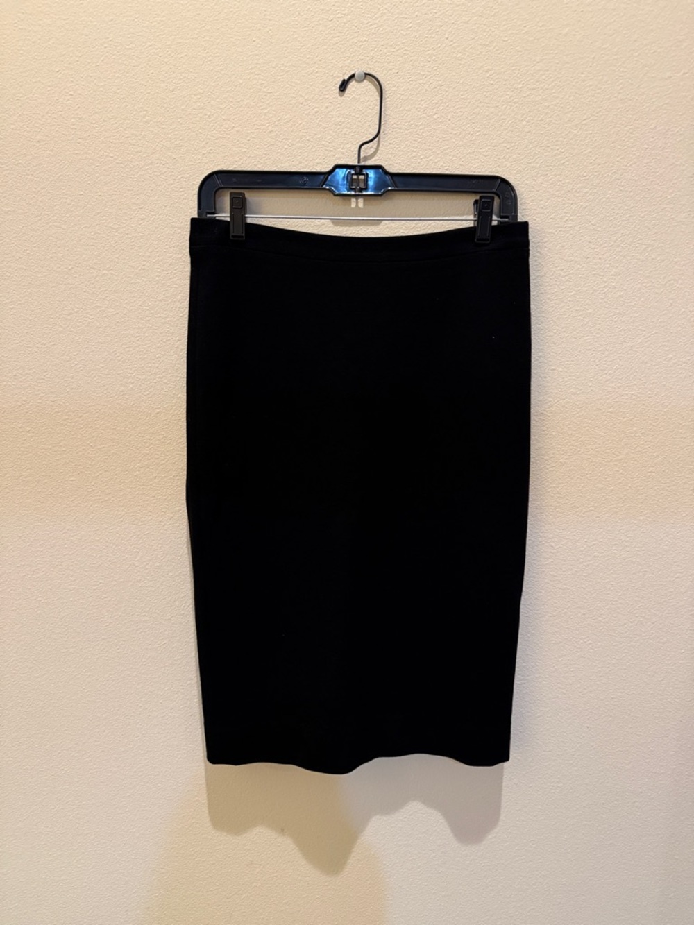 Tailored Black Pencil Skirt with zipper back